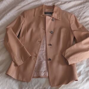 Ferragamo Light Brown Leather Blazer